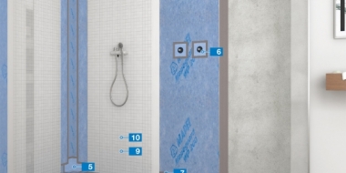 Folijos pagrindu sukurta vonios kambario sistema su techniniu patvirtinimu-Mapeguard WP 200